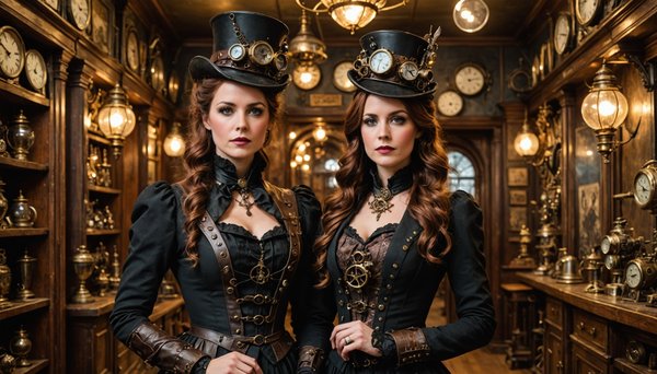 Plongez dans le style victorien à la boutique steampunk